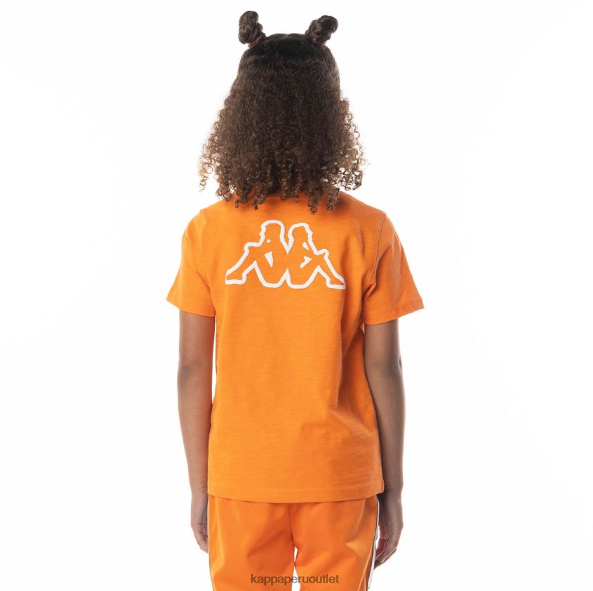 Kappa niños camiseta con logo cabal naranja 2XPNV6705
