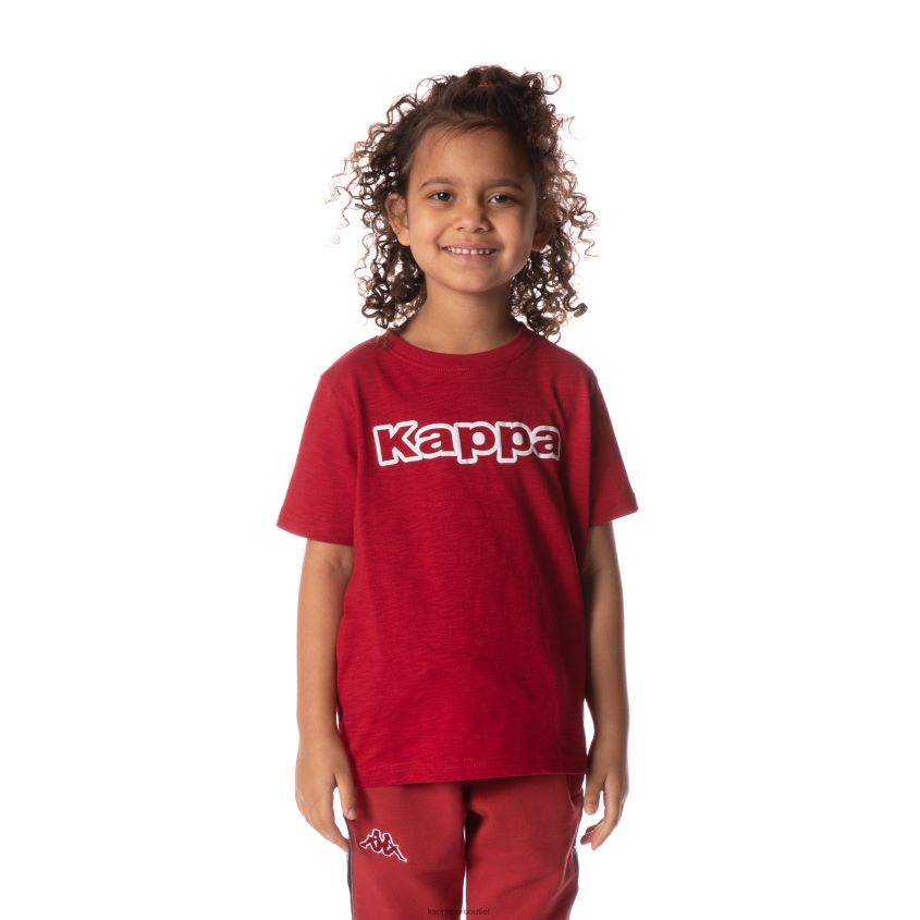 Kappa niños camiseta con logo cabal rojo 2XPNV6707