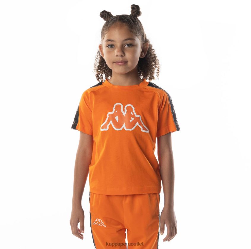 Kappa niños camiseta davirec con cinta del logo naranja 2XPNV6713
