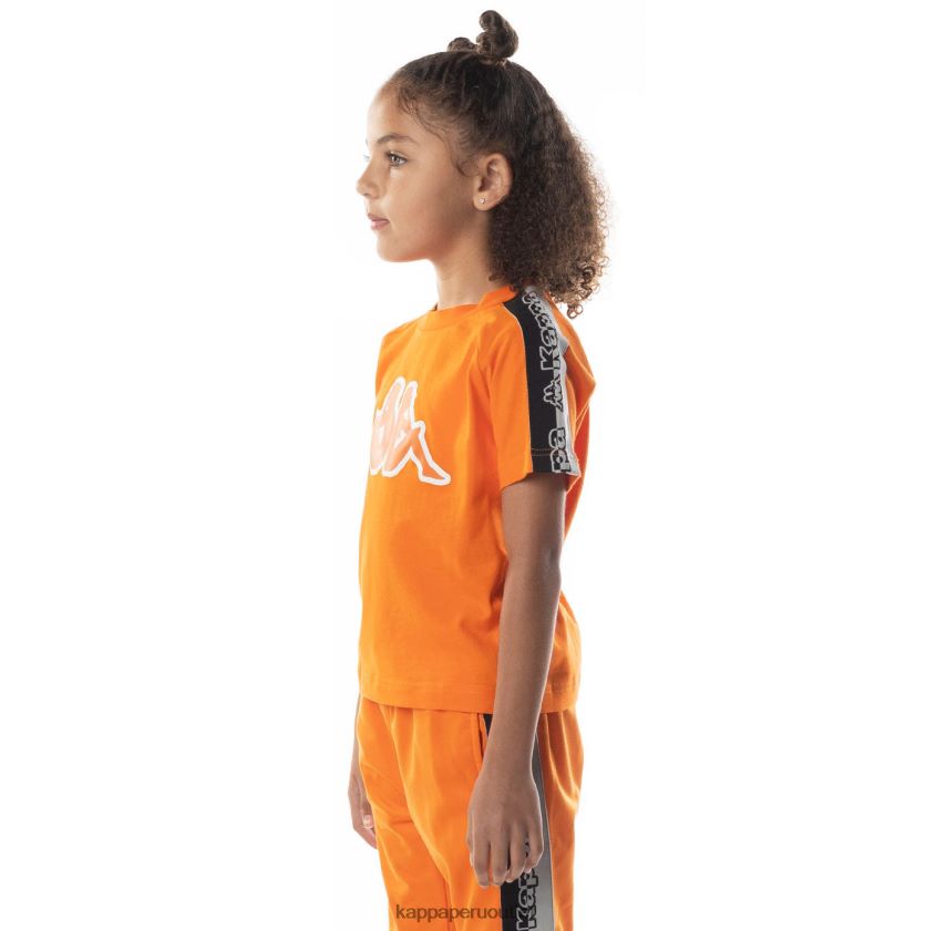 Kappa niños camiseta davirec con cinta del logo naranja 2XPNV6713