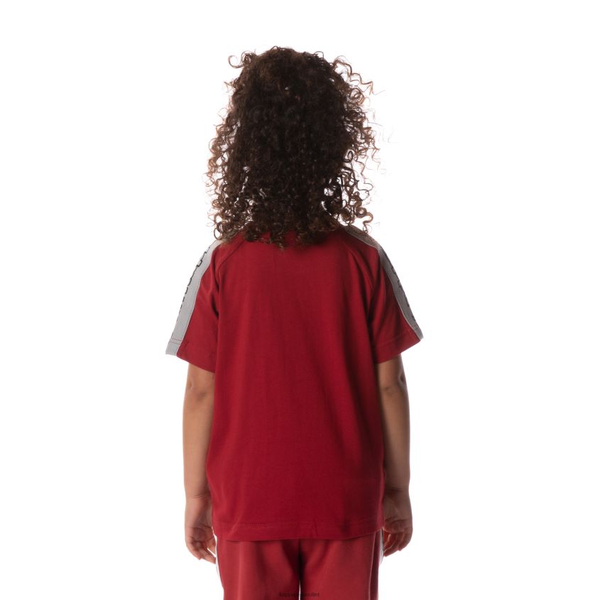 Kappa niños camiseta davirec con cinta del logo rojo 2XPNV6715