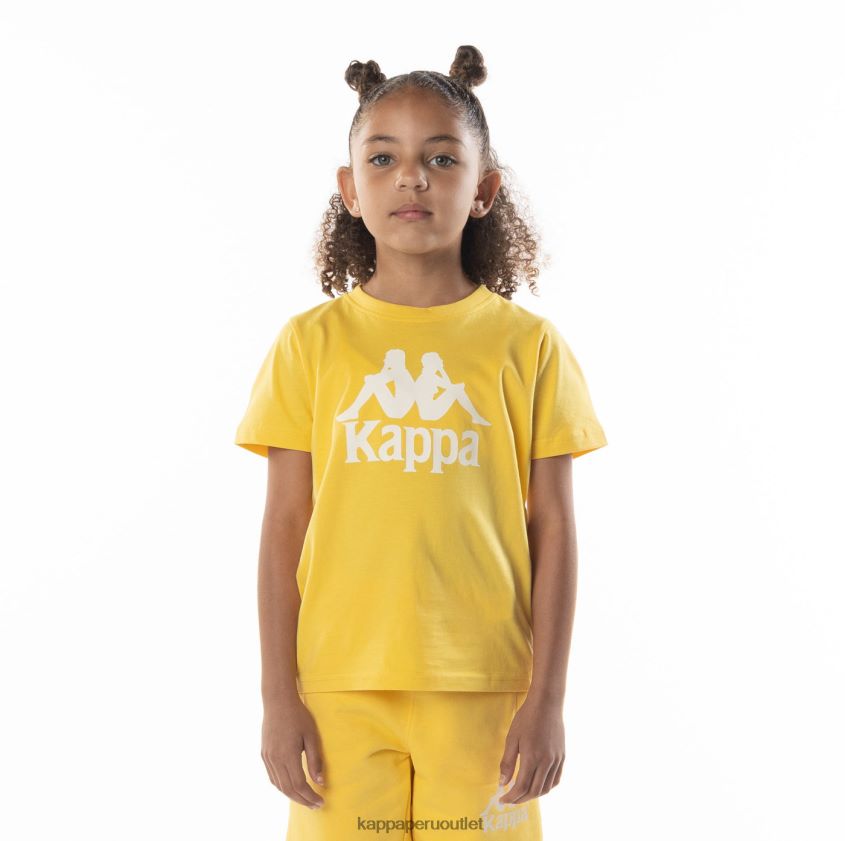 Kappa niños camiseta esstesi auténtica para niños arena amarilla 2XPNV6691