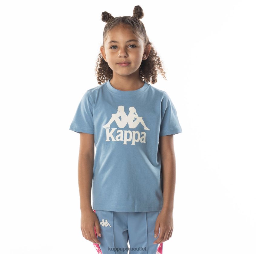 Kappa niños camiseta esstesi auténtica para niños arena azul claro 2XPNV6692