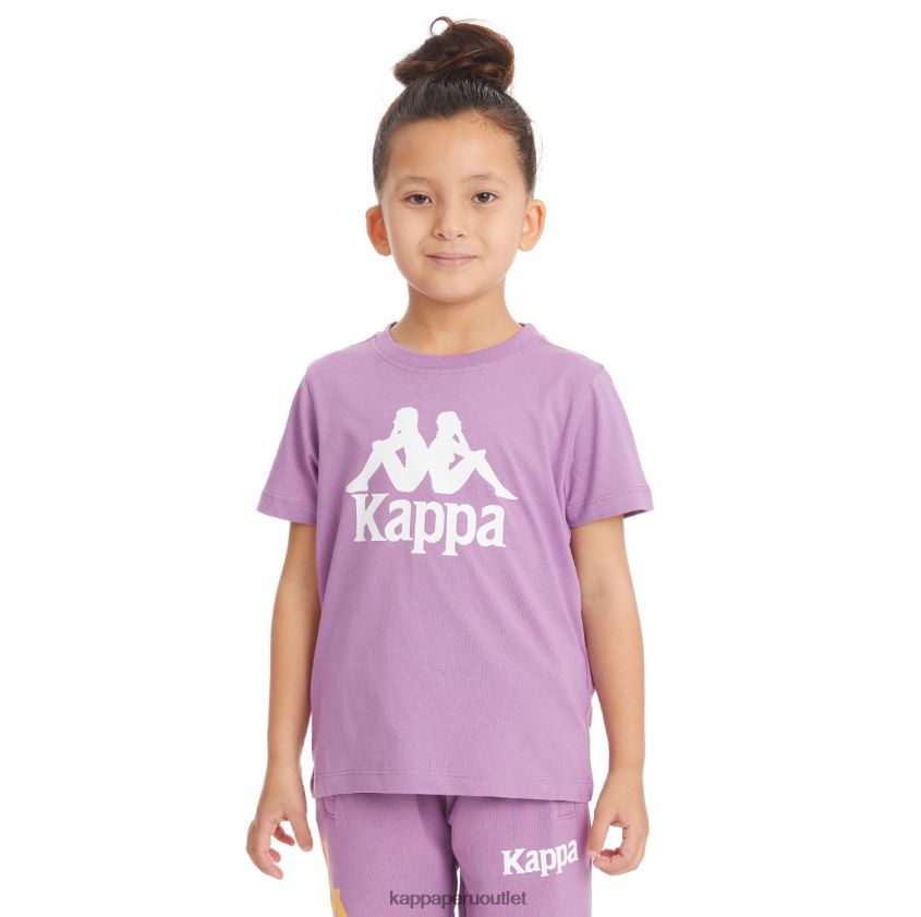 Kappa niños camiseta estessi niños auténtica lavanda violeta 2XPNV6745