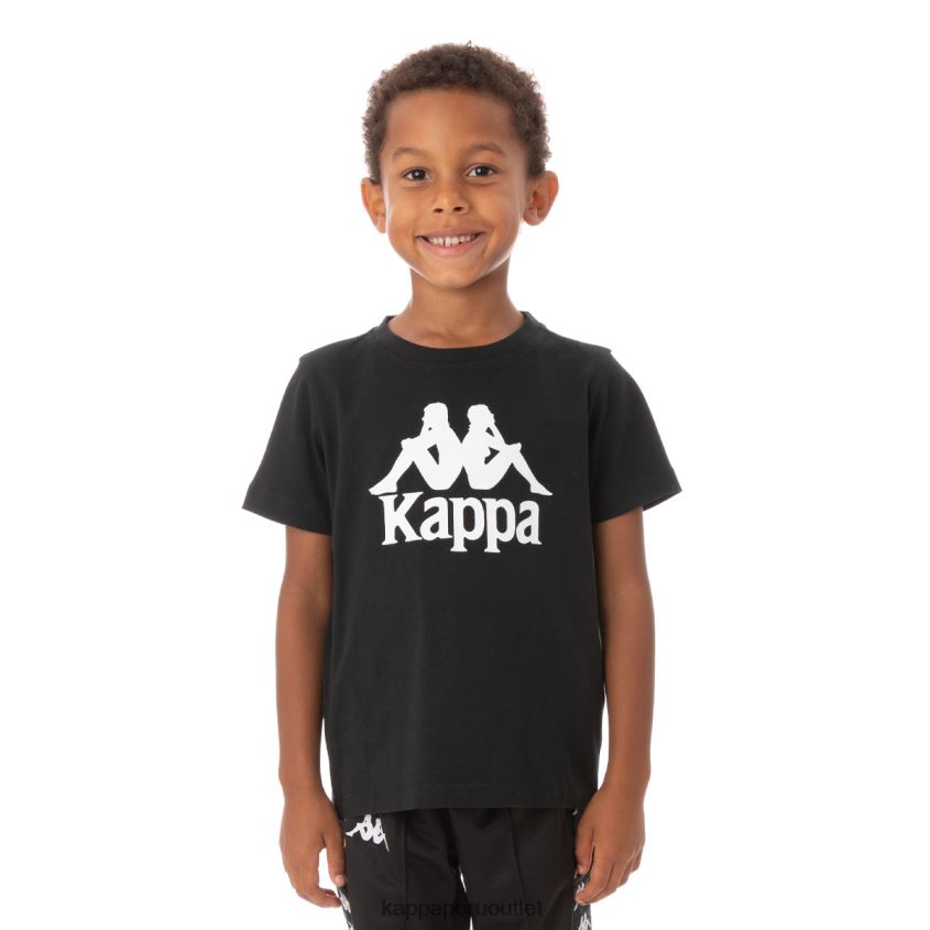 Kappa niños camiseta estessi niños auténtica negro 2XPNV6669