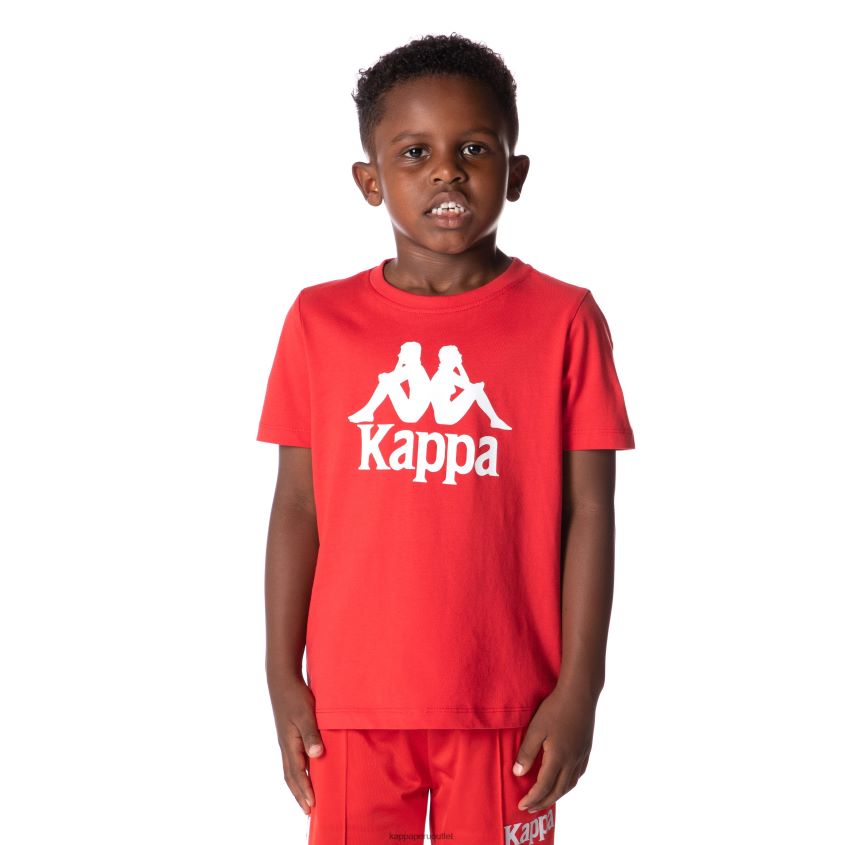 Kappa niños camiseta estessi niños auténtica rojo 2XPNV6668