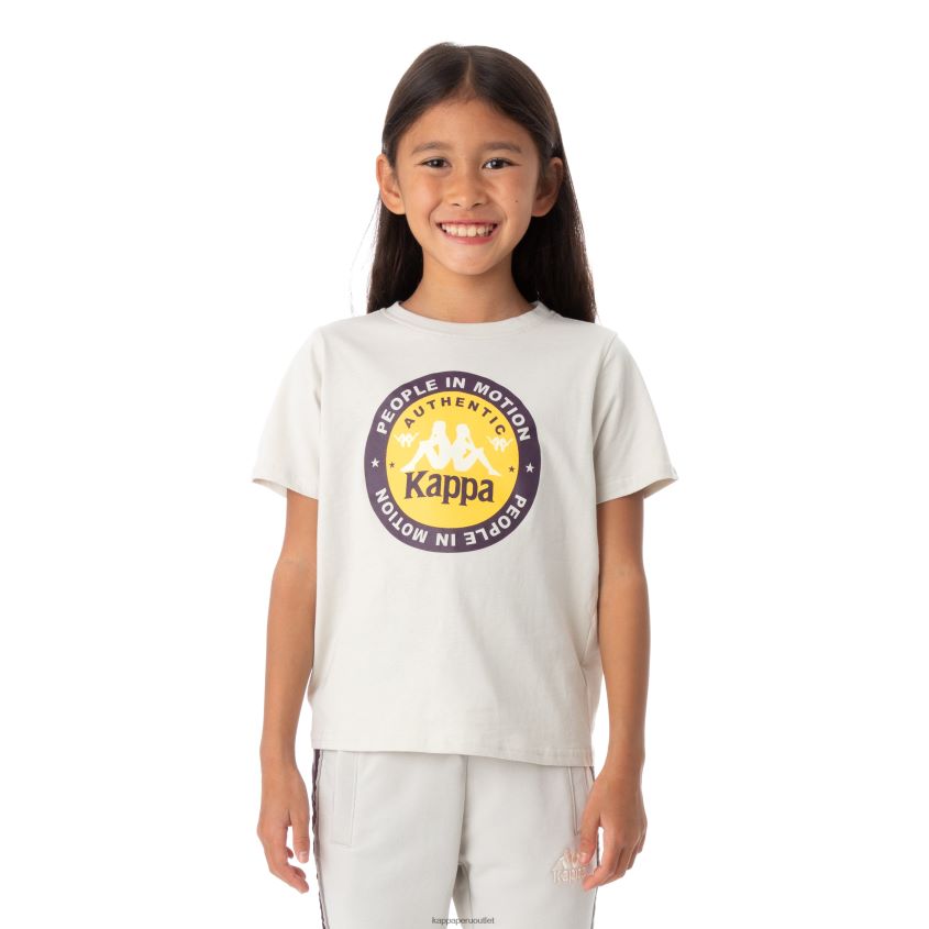 Kappa niños camiseta franker autentica niños gris plata 2XPNV6780