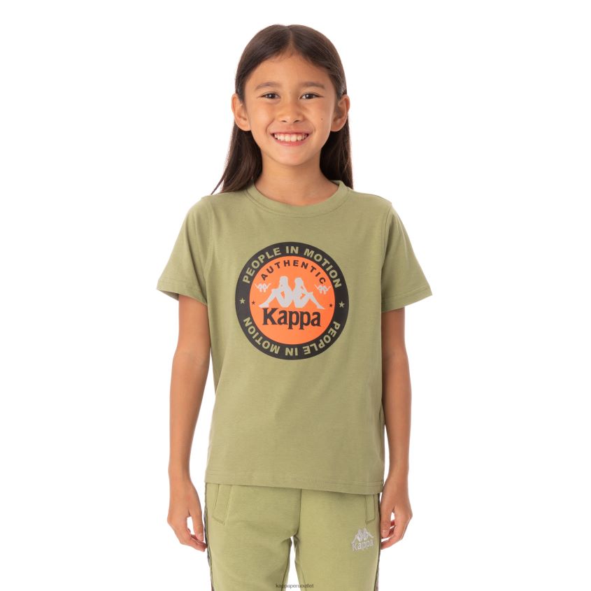 Kappa niños camiseta franker autentica niños salvia verde 2XPNV6772