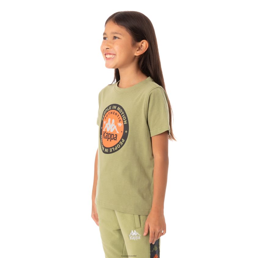 Kappa niños camiseta franker autentica niños salvia verde 2XPNV6772