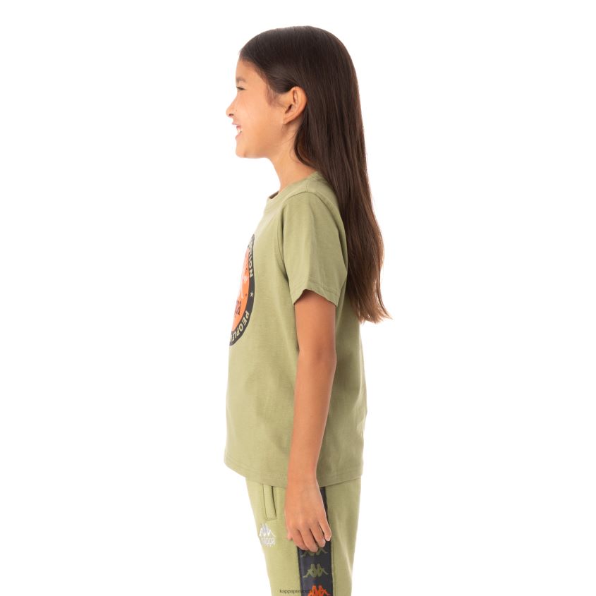 Kappa niños camiseta franker autentica niños salvia verde 2XPNV6772
