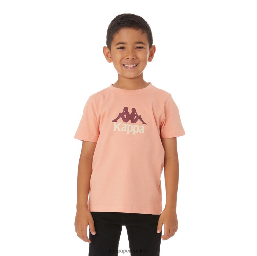 Kappa niños camiseta molongio auténtica para niños coral rosa 2XPNV6775