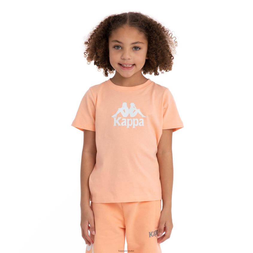 Kappa niños camiseta molongio auténtica para niños durazno 2XPNV6719
