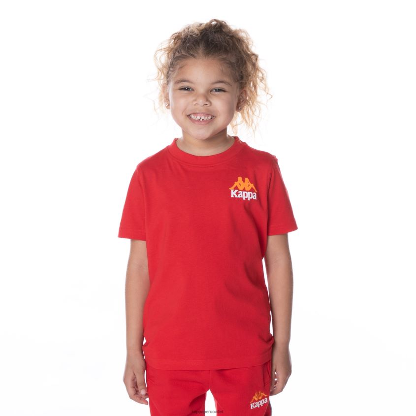 Kappa niños camiseta niños authentic ables rojo 2XPNV6650