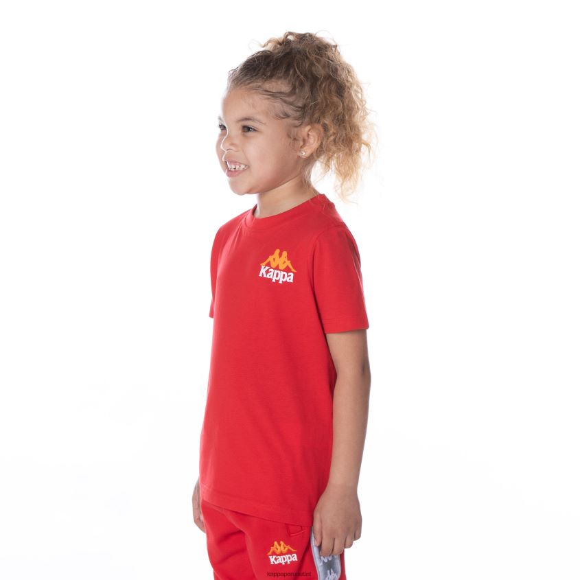 Kappa niños camiseta niños authentic ables rojo 2XPNV6650