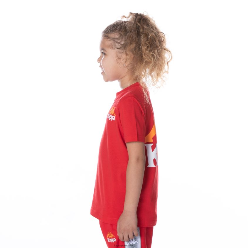 Kappa niños camiseta niños authentic ables rojo 2XPNV6650