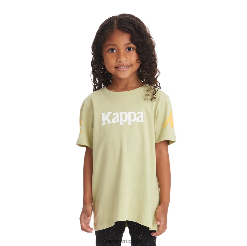 Kappa niños camiseta paroo auténtica para niños salvia verde 2XPNV6740