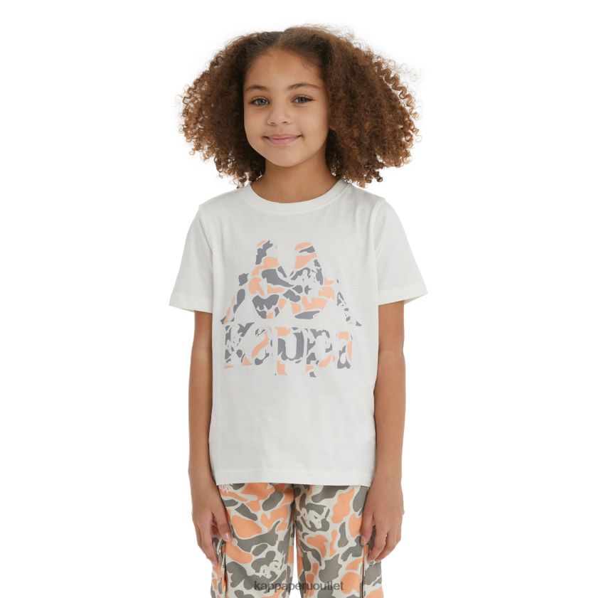Kappa niños camiseta phullo auténtica para niños durazno 2XPNV6716