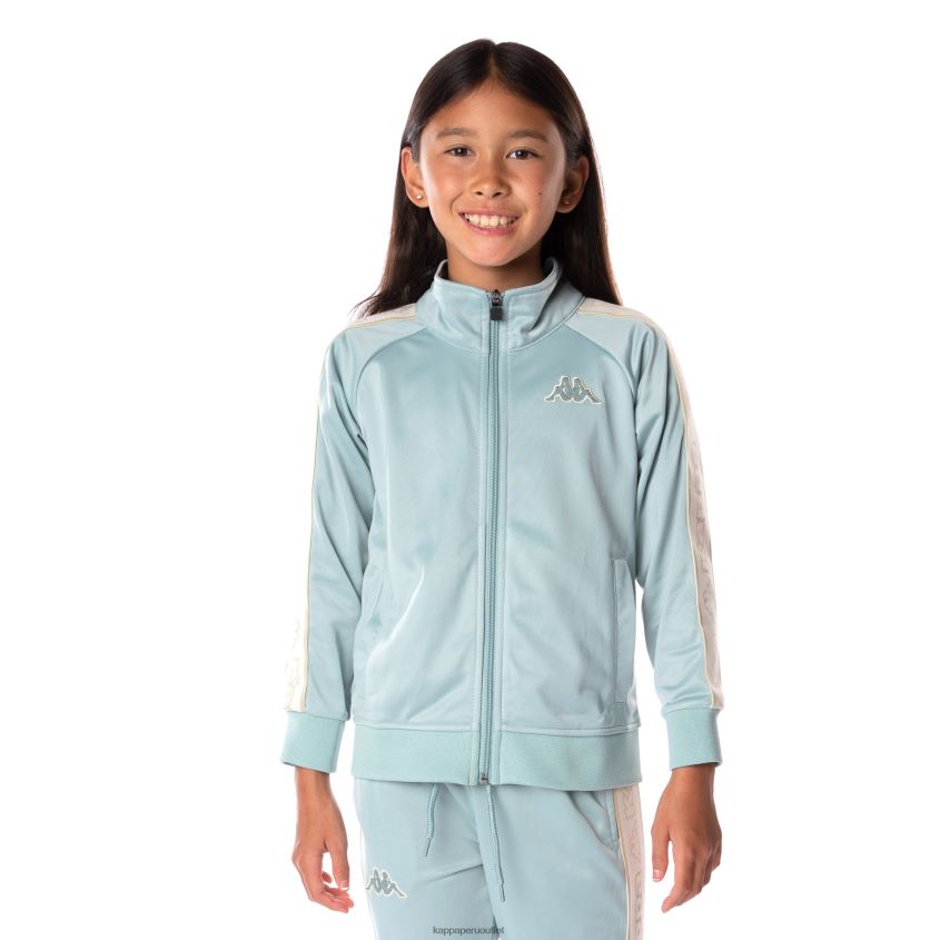 Kappa niños chaqueta deportiva artem 2 con cinta del logo para niños azul claro 2XPNV6403