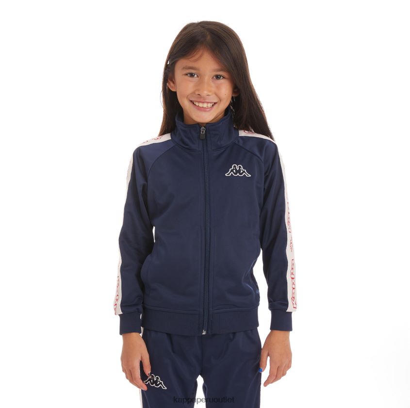 Kappa niños chaqueta deportiva artem 2 con cinta del logo para niños oscuro 2XPNV6434