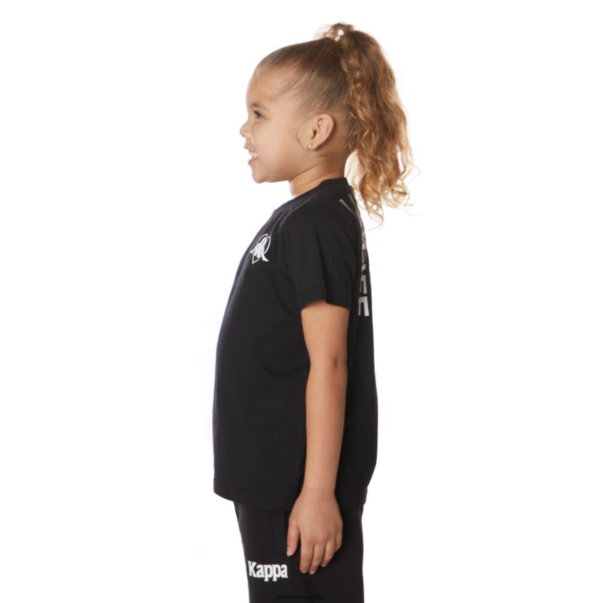 Kappa niños camiseta bytom auténtica para niños azabache negro 2XPNV6642