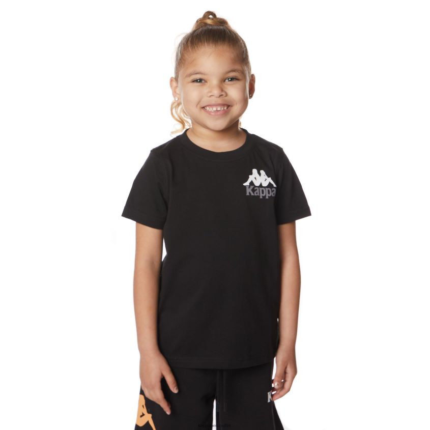 Kappa niños camiseta niños authentic ables azabache negro 2XPNV6640
