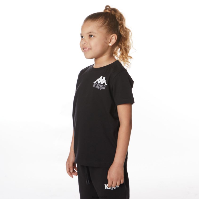 Kappa niños camiseta niños authentic ables azabache negro 2XPNV6640