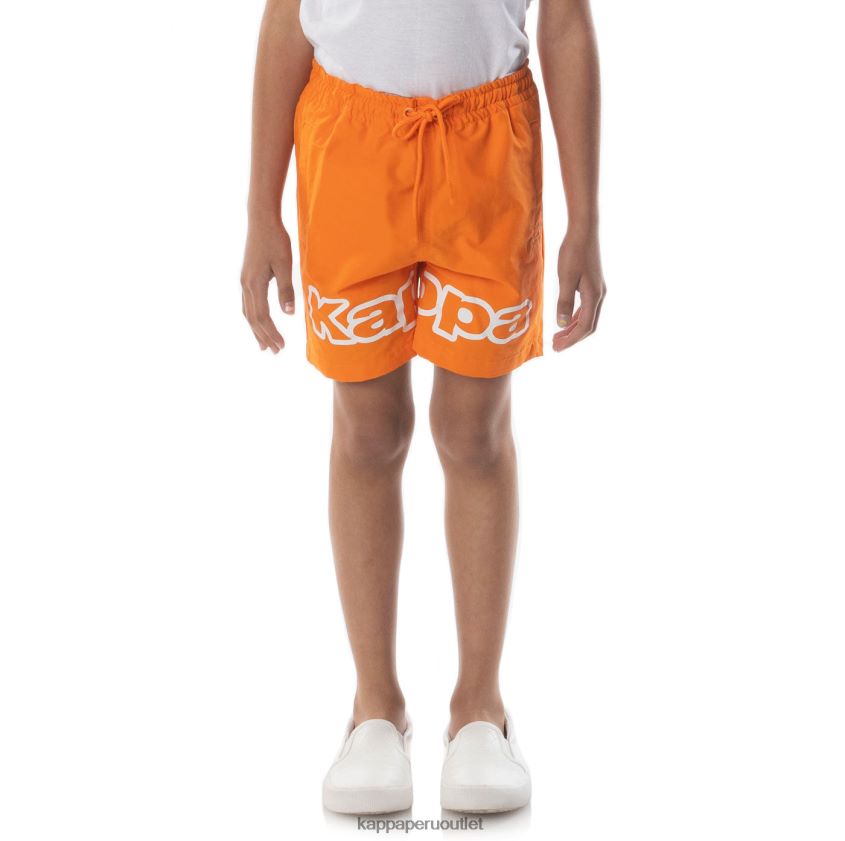Kappa niños shorts con cinta del logo naranja 2XPNV6624