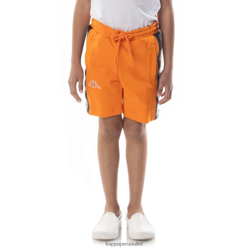 Kappa niños shorts con cinta del logo naranja 2XPNV6625