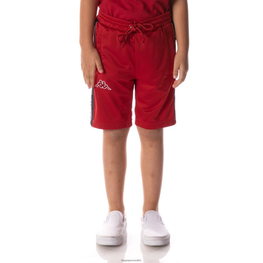 Kappa niños shorts daedi con cinta del logo rojo 2XPNV6630