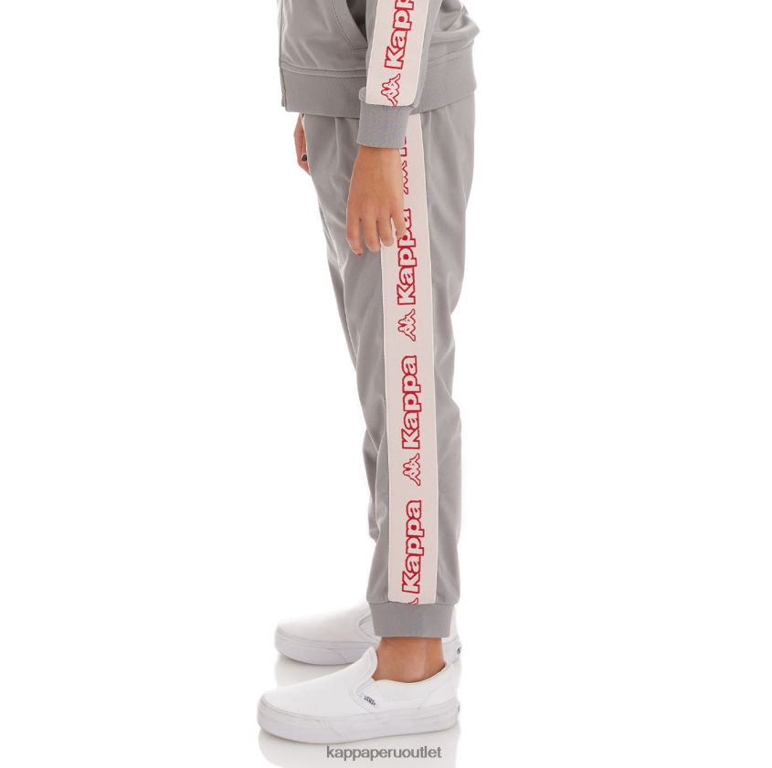 Kappa niños pantalones de chándal alic 2 con cinta del logo para niños gris 2XPNV6484