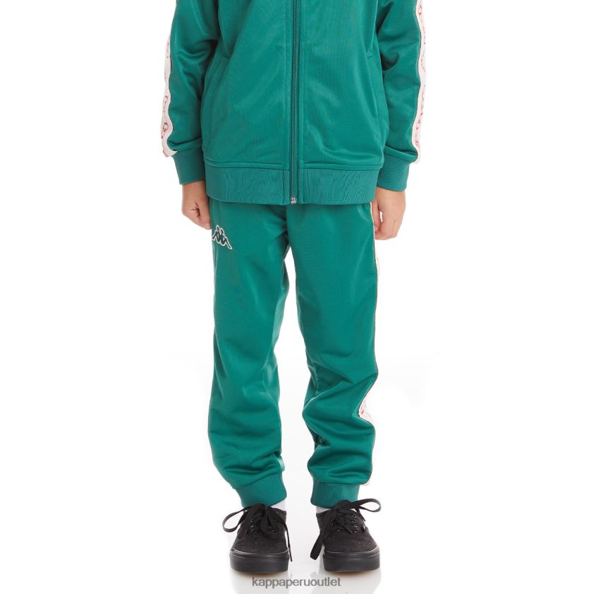 Kappa niños pantalones de chándal alic 2 con cinta del logo para niños verde oscuro 2XPNV6483