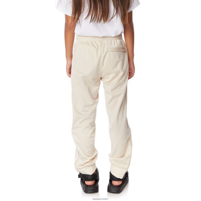 Kappa niños pantalones deportivos 222 banda rastoriazz para niños blanco beige 2XPNV6459