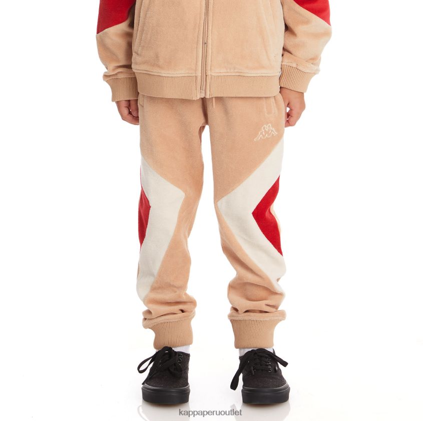 Kappa niños pantalones deportivos ayo con logo para niños beige 2XPNV6587