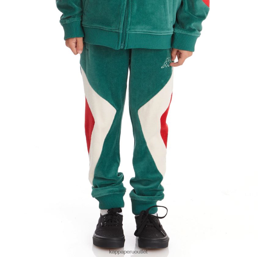 Kappa niños pantalones deportivos ayo con logo para niños verde oscuro 2XPNV6594