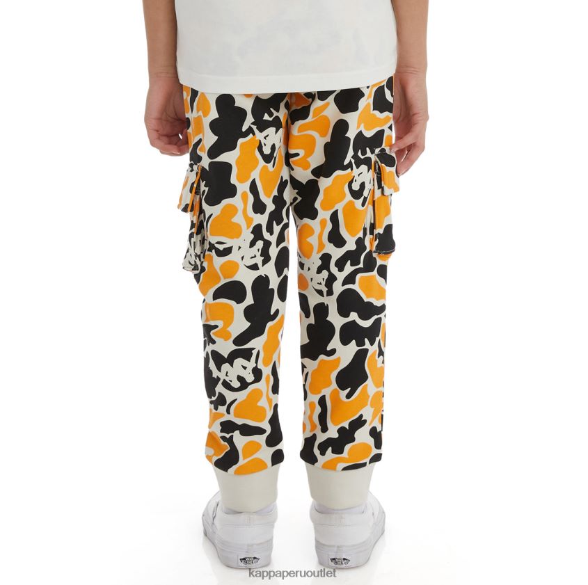 Kappa niños pantalones deportivos pakot auténticos para niños humo negro naranja claro 2XPNV6580